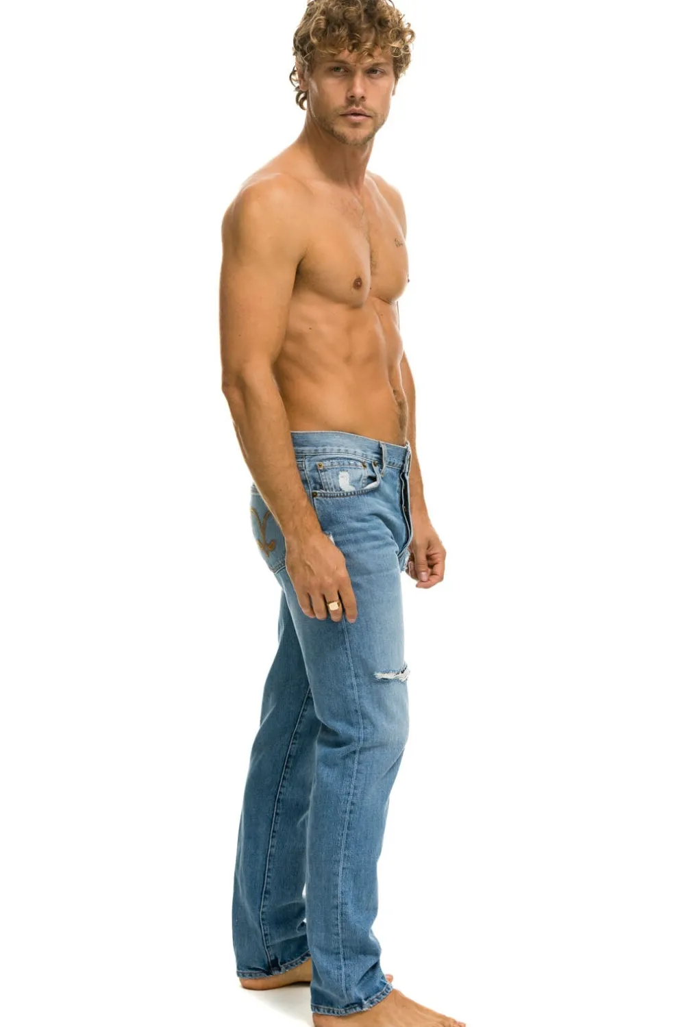 Denim | Denim | Aviator Nation MEN'S CLASSIC STRAIGHT LEG DENIM JEAN - SUPER LIGHT SUPERLIGHT