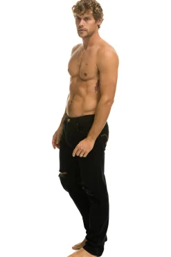 Denim | Denim | Aviator Nation MEN'S CLASSIC STRAIGHT LEG DENIM JEAN - VINTAGE BLACK VINTAGEBLACK