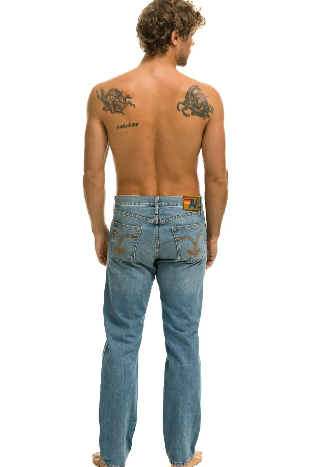 Denim | Denim | Aviator Nation MEN'S CLASSIC STRAIGHT LEG DENIM JEAN - VINTAGE
