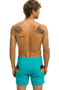 Shorts | Boardshorts | Aviator Nation MEN'S HORIZONTAL 5 STRIPE FLEX SHORTS - JADE