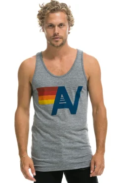 Tanks | Aviator Nation MEN'S LOGO TANK - HEATHER GREY HEATHERGREY