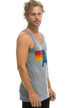 Tanks | Aviator Nation MEN'S LOGO TANK - HEATHER GREY HEATHERGREY