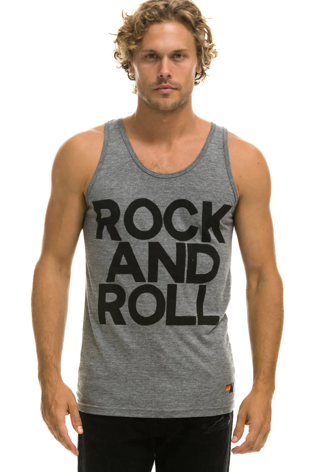 Tanks | Aviator Nation MEN'S ROCK AND ROLL TANK - HEATHER GREY HEATHERGREY