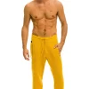Sweatpants | Aviator Nation MEN'S VINTAGE CABIN CASHMERE SWEATER PANT- GOLD GOLDWOMENSAviatorNation