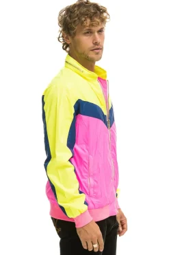 Wind Breakers | Aviator Nation MEN'S WINDBREAKER JACKET - NEON PINK NEONPINK