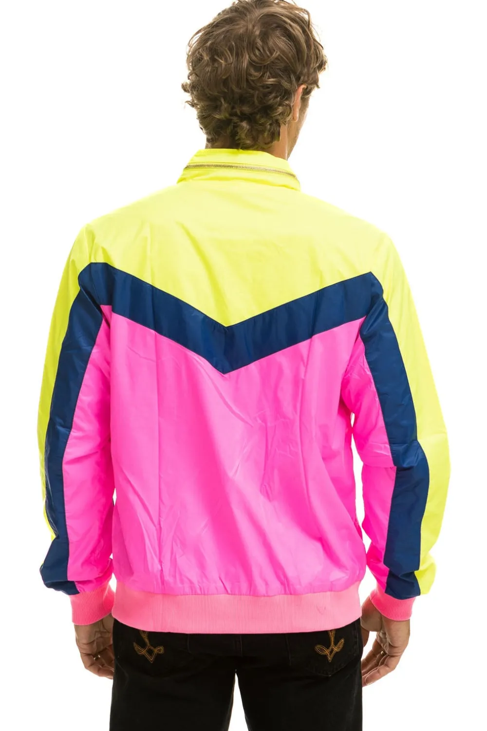 Wind Breakers | Aviator Nation MEN'S WINDBREAKER JACKET - NEON PINK NEONPINK