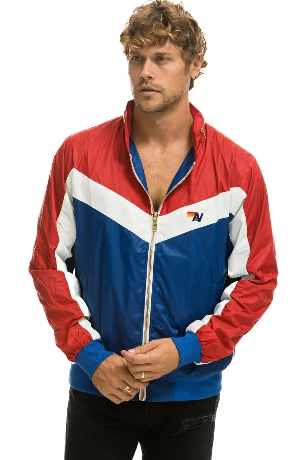 Wind Breakers | Aviator Nation MEN'S WINDBREAKER JACKET - CLASSIC USA CLASSICUSA