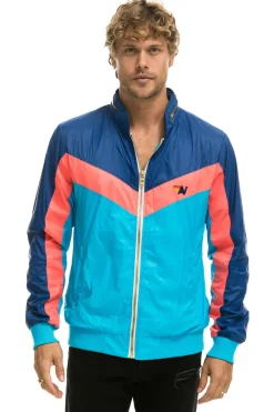 Wind Breakers | Aviator Nation MEN'S WINDBREAKER JACKET- NEON BLUE