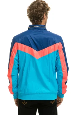 Wind Breakers | Aviator Nation MEN'S WINDBREAKER JACKET- NEON BLUE