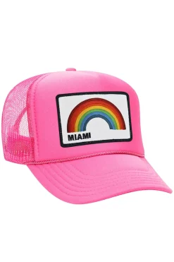 Trucker Hats | Trucker Hats | Aviator Nation MIAMI RAINBOW TRUCKER HAT