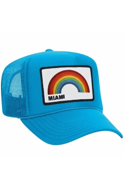 Trucker Hats | Trucker Hats | Aviator Nation MIAMI RAINBOW TRUCKER HAT