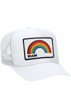 Trucker Hats | Trucker Hats | Aviator Nation MIAMI RAINBOW TRUCKER HAT