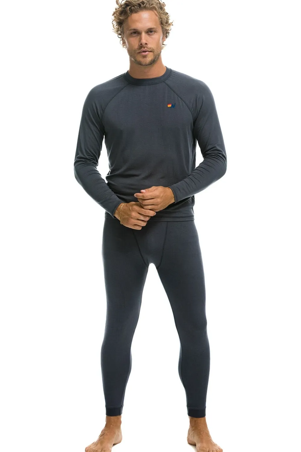 Base Layers | Aviator Nation MICRO MODAL BASE LAYER BOTTOM - TITANIUM