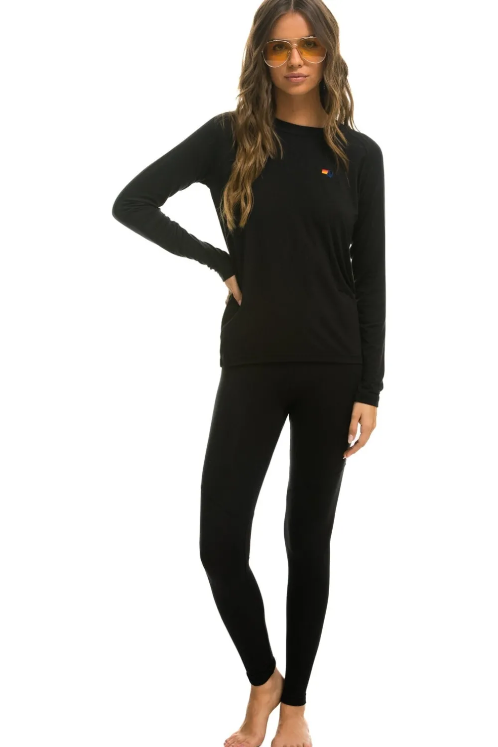 Base Layers | Aviator Nation MICRO MODAL BASE LAYER BOTTOM - BLACK