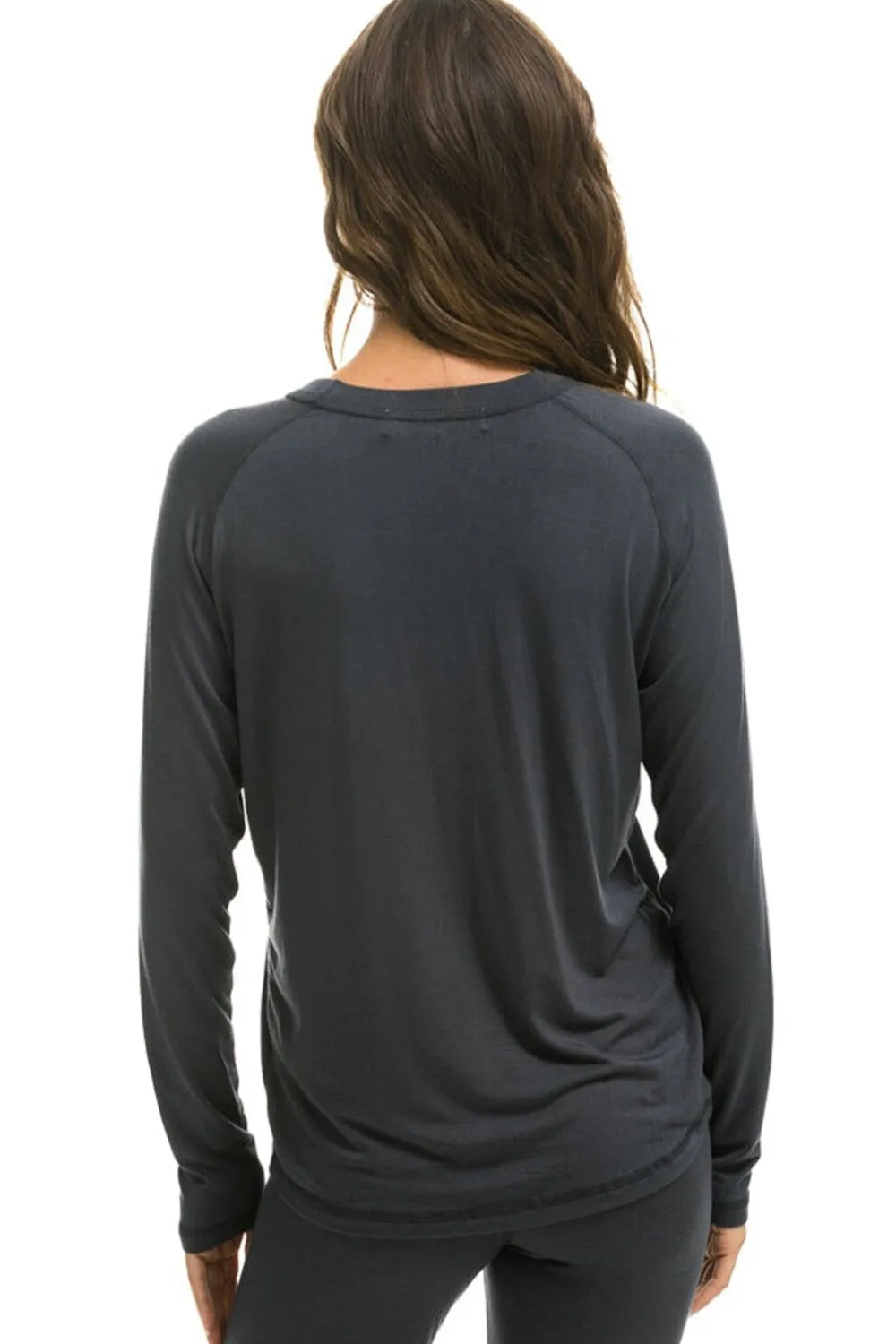 Base Layers | Aviator Nation MICRO MODAL BASE LAYER TOP - TITANIUM