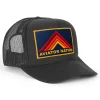 Trucker Hats | Trucker Hats | Aviator Nation MOUNTAIN STRIPE VINTAGE TRUCKER HAT