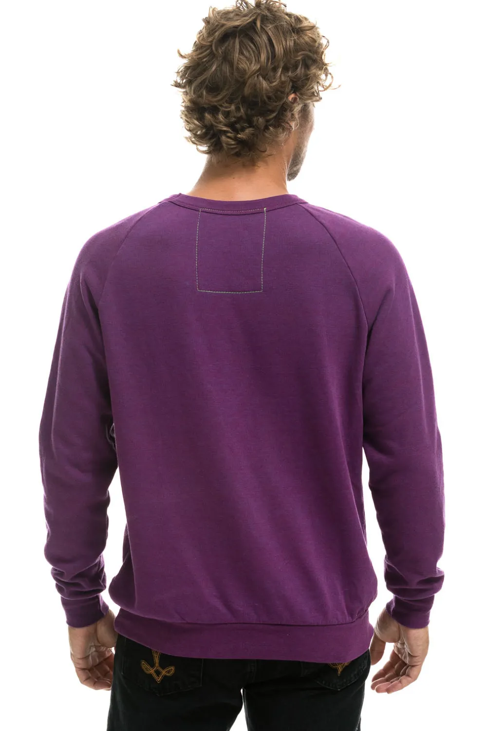 Sweatshirts | Sweatshirts | Aviator Nation NEVER STOP CHASING RAINBOWS CREW SWEATSHIRT - PURPLE