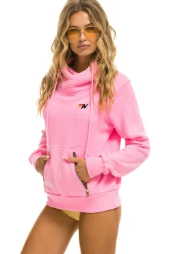 Hoodies | Hoodies | Aviator Nation NINJA PULLOVER HOODIE - NEON PINK NEONPINK