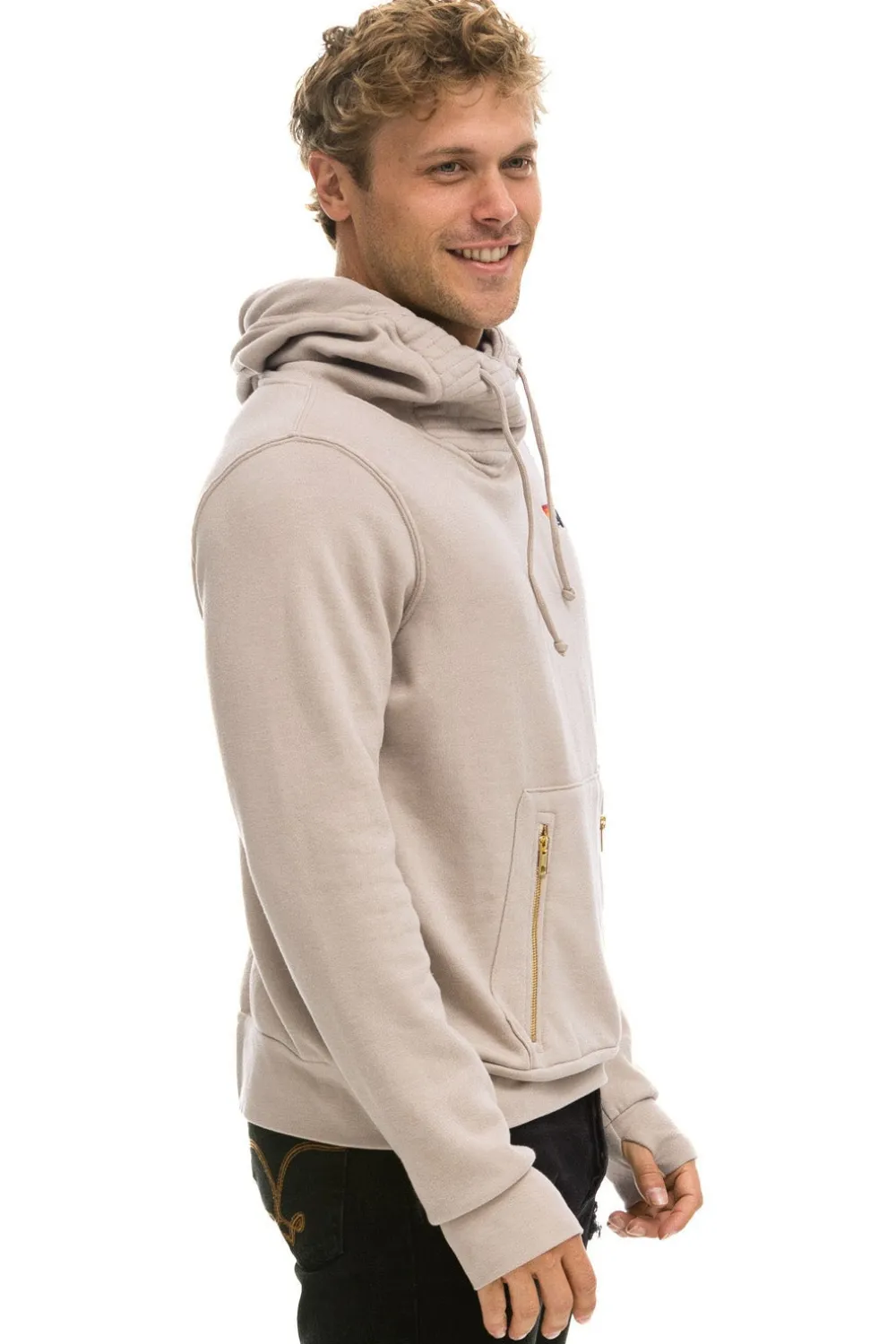 Hoodies | Hoodies | Aviator Nation NINJA PULLOVER HOODIE - SAND