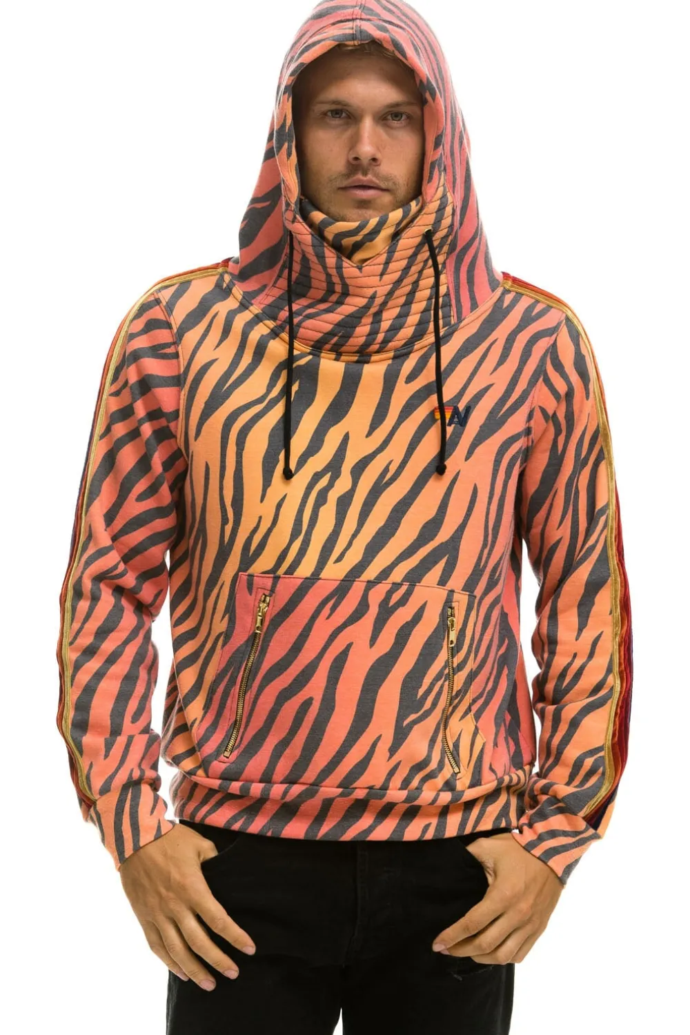 Hoodies | Hoodies | Aviator Nation NINJA PULLOVER HOODIE - TIGER