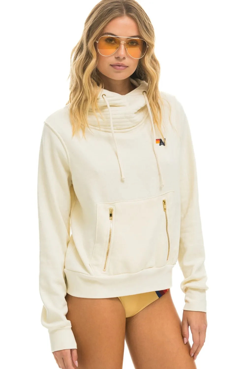 Hoodies | Hoodies | Aviator Nation NINJA PULLOVER HOODIE - VINTAGE WHITE VINTAGEWHITE