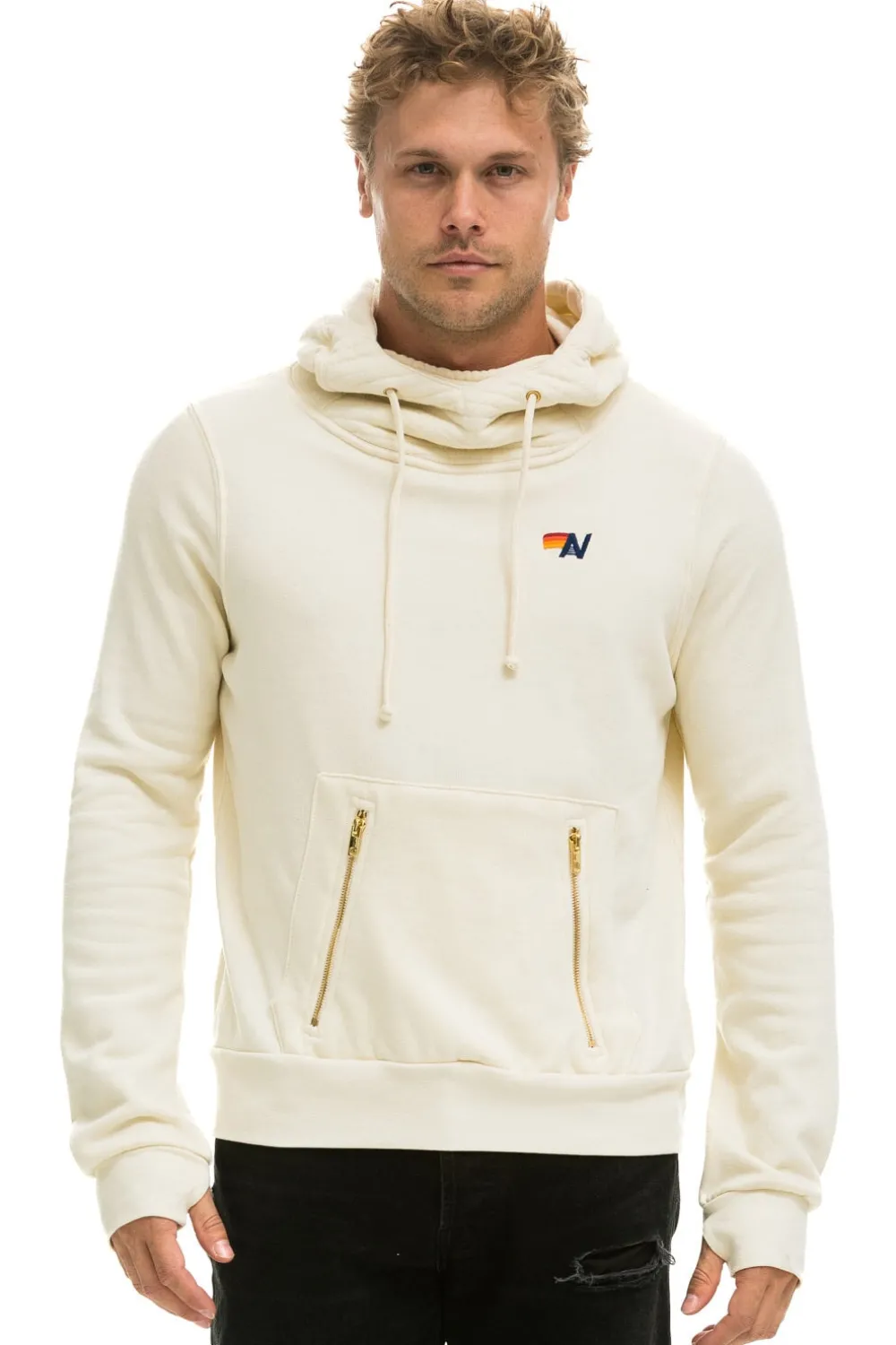 Hoodies | Hoodies | Aviator Nation NINJA PULLOVER HOODIE - VINTAGE WHITE VINTAGEWHITE