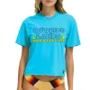 Collab Merchandise | Collab Merchandise | Aviator Nation OUTSIDE LANDS 2024 BOYFRIEND TEE - NEON BLUE NEONBLUE
