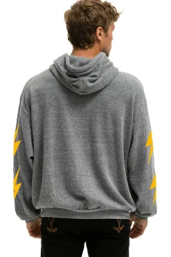 Hoodies | Collab Merchandise | Aviator Nation OUTSIDE LANDS 2024 RELAXED ZIP HOODIE - HEATHER GREY HEATHERGREY