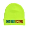 Beanies | Beanie | Aviator Nation PALM TREE FESTIVAL ASPEN 2023 BEANIE - NEON YELLOW NEONYELLOW