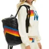 Backpacks | Backpacks | Aviator Nation PEAK PUFFER BACKPACK - BLACK GLOSSY BLACKGLOSSY