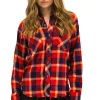Tees | Aviator Nation PLAID FLANNEL LIGHT WEIGHT UNISEX WESTERN SHIRT - RUGBY PLAID RUGBYPLAID