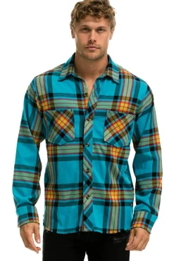 Tees | Aviator Nation PLAID FLANNEL LIGHT WEIGHT UNISEX WESTERN SHIRT - JACKSON PLAID JACKSONPLAID