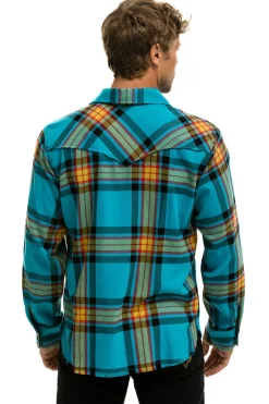 Tees | Aviator Nation PLAID FLANNEL LIGHT WEIGHT UNISEX WESTERN SHIRT - JACKSON PLAID JACKSONPLAID