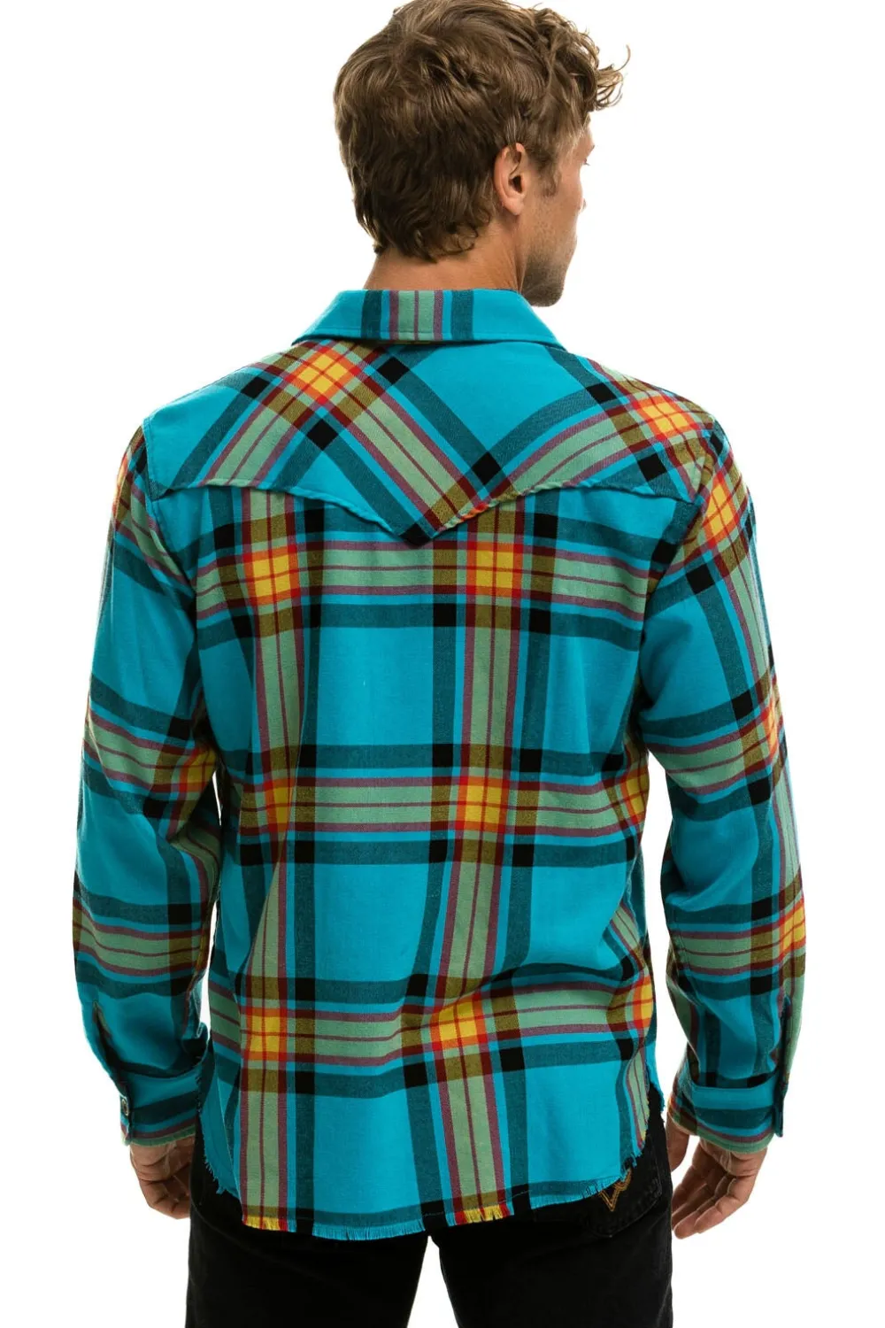 Tees | Aviator Nation PLAID FLANNEL LIGHT WEIGHT UNISEX WESTERN SHIRT - JACKSON PLAID JACKSONPLAID