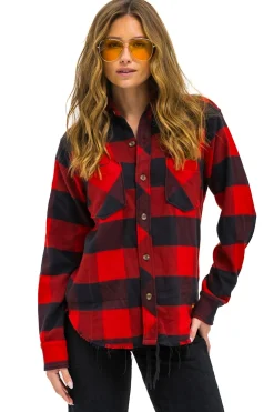 Tees | Aviator Nation PLAID FLANNEL WESTERN SHIRT - BUFFALO PLAID BUFFALOPLAID