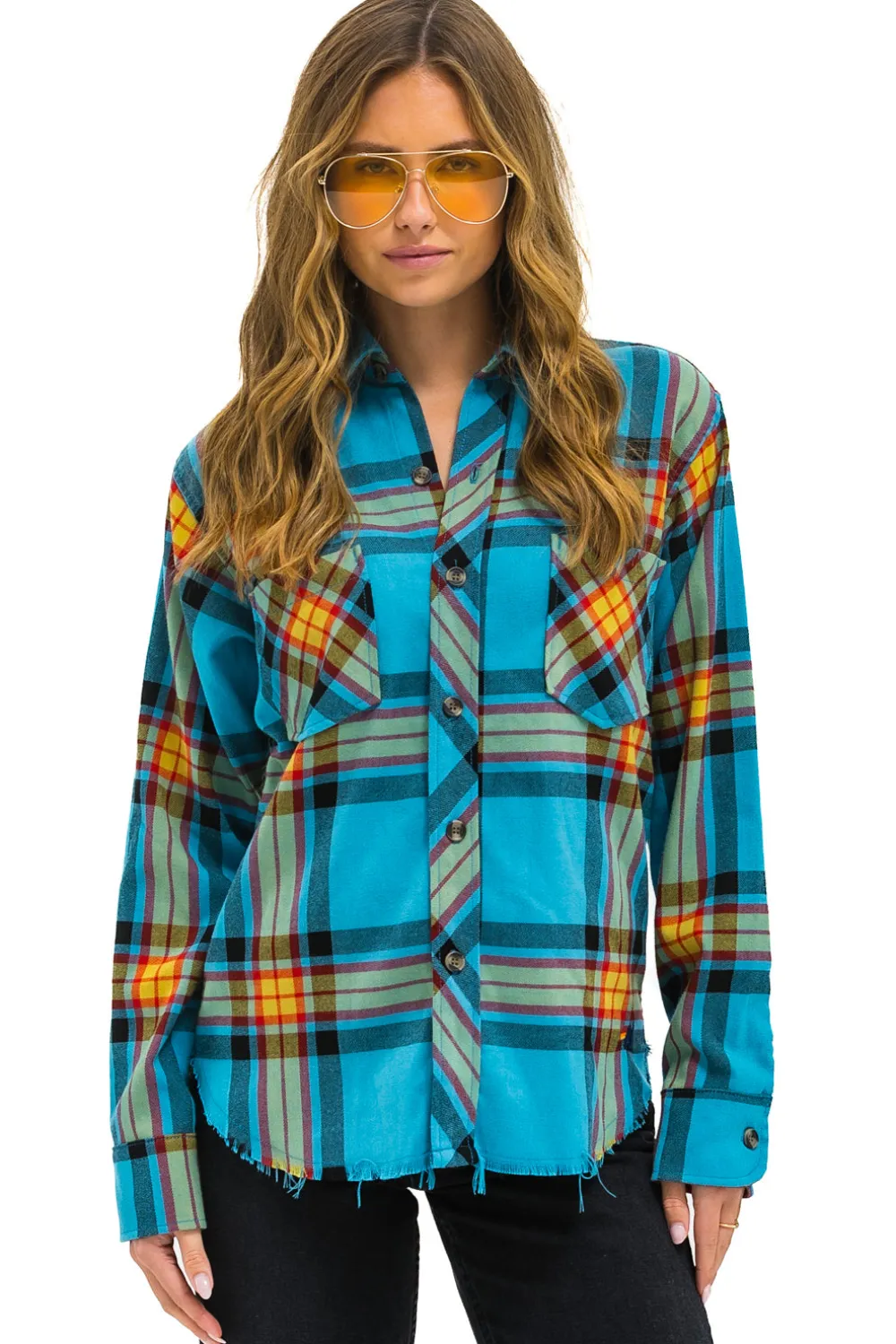 Tees | Aviator Nation PLAID FLANNEL WESTERN SHIRT - JACKSON PLAID JACKSONPLAID