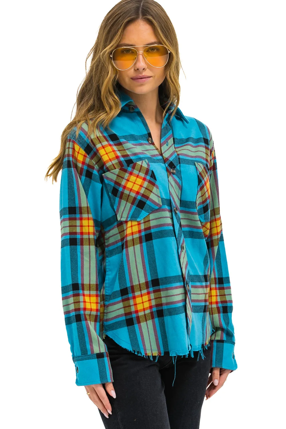 Tees | Aviator Nation PLAID FLANNEL WESTERN SHIRT - JACKSON PLAID JACKSONPLAID