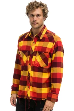 Tees | Aviator Nation PLAID FLANNEL WESTERN SHIRT - SURFY PLAID SURFYPLAID