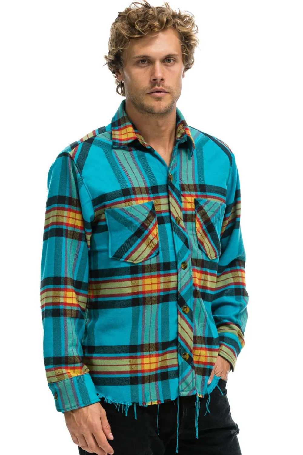 Tees | Aviator Nation PLAID FLANNEL WESTERN SHIRT - JACKSON PLAID JACKSONPLAID