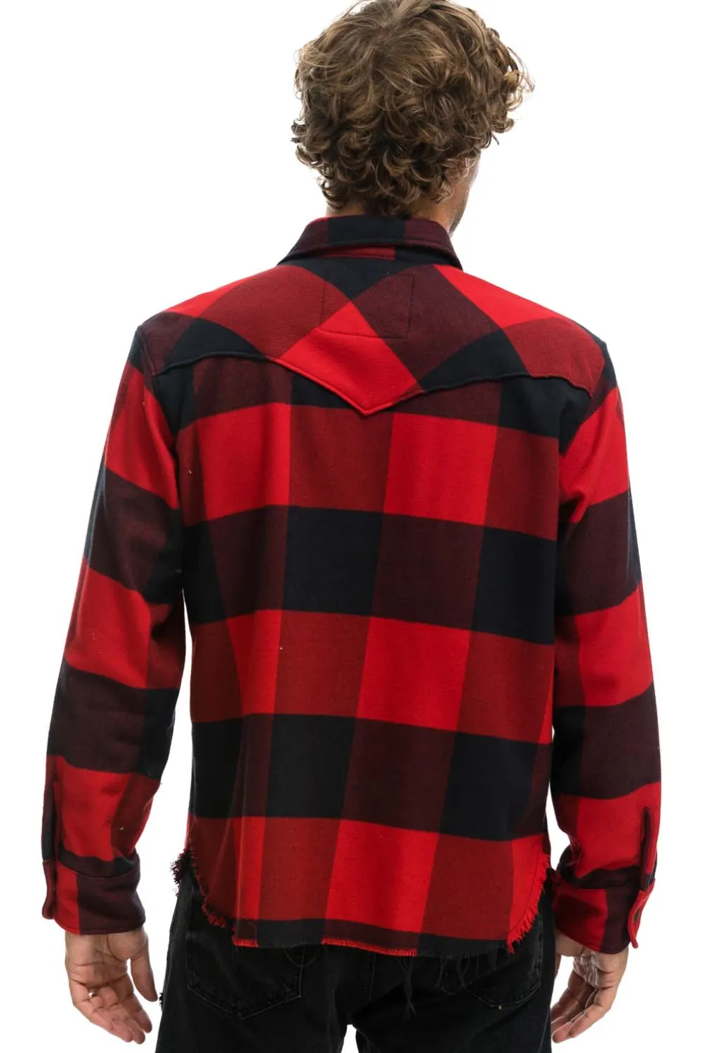 Tees | Aviator Nation PLAID FLANNEL WESTERN SHIRT - BUFFALO PLAID BUFFALOPLAID