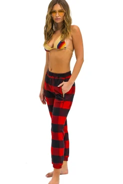 Sweatpants | Aviator Nation PLAID LODGE PANT - BUFFALO PLAID BUFFALOPLAID