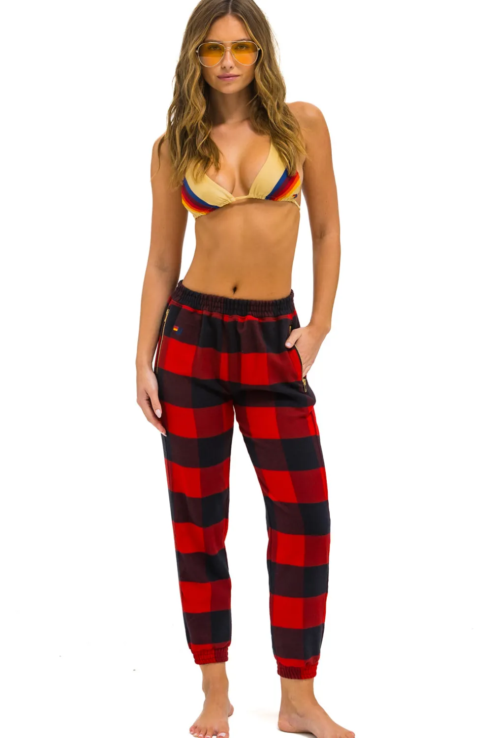 Sweatpants | Aviator Nation PLAID LODGE PANT - BUFFALO PLAID BUFFALOPLAID