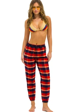 Sweatpants | Aviator Nation PLAID LODGE PANT - RUGBY PLAID RUGBYPLAID