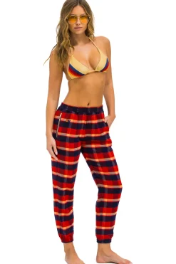 Sweatpants | Aviator Nation PLAID LODGE PANT - RUGBY PLAID RUGBYPLAID