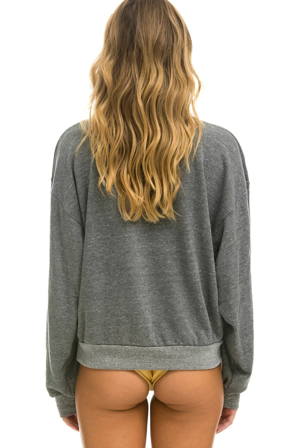 Sweatshirts | Sweatshirts | Aviator Nation PRAY FOR SNOW RELAXED CREW SWEATSHIRT - HEATHER