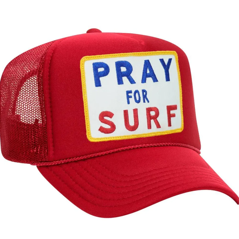 Trucker Hats | Trucker Hats | Aviator Nation PRAY FOR SURF VINTAGE TRUCKER HAT