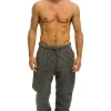 Sweatpants | Aviator Nation QUILTED SWEATPANTS - HEATHER GREY HEATHERGREY