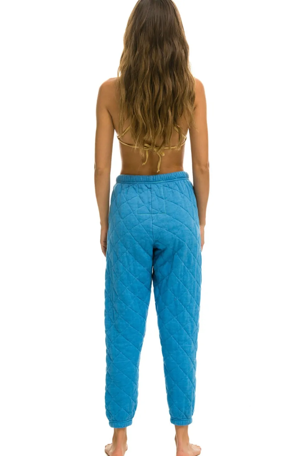 Sweatpants | Aviator Nation QUILTED SWEATPANTS - OCEAN