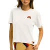 Boyfriend Tees | Tees | Aviator Nation RAINBOW EMBROIDERY BOYFRIEND TEE - VINTAGE WHITE VINTAGEWHITE