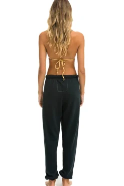 Sweatpants | Aviator Nation RAINBOW EMBROIDERY SWEATPANTS - CHARCOAL
